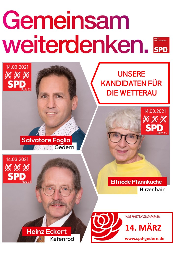 Unsere Kandidaten für den Wetterauer Kreistag